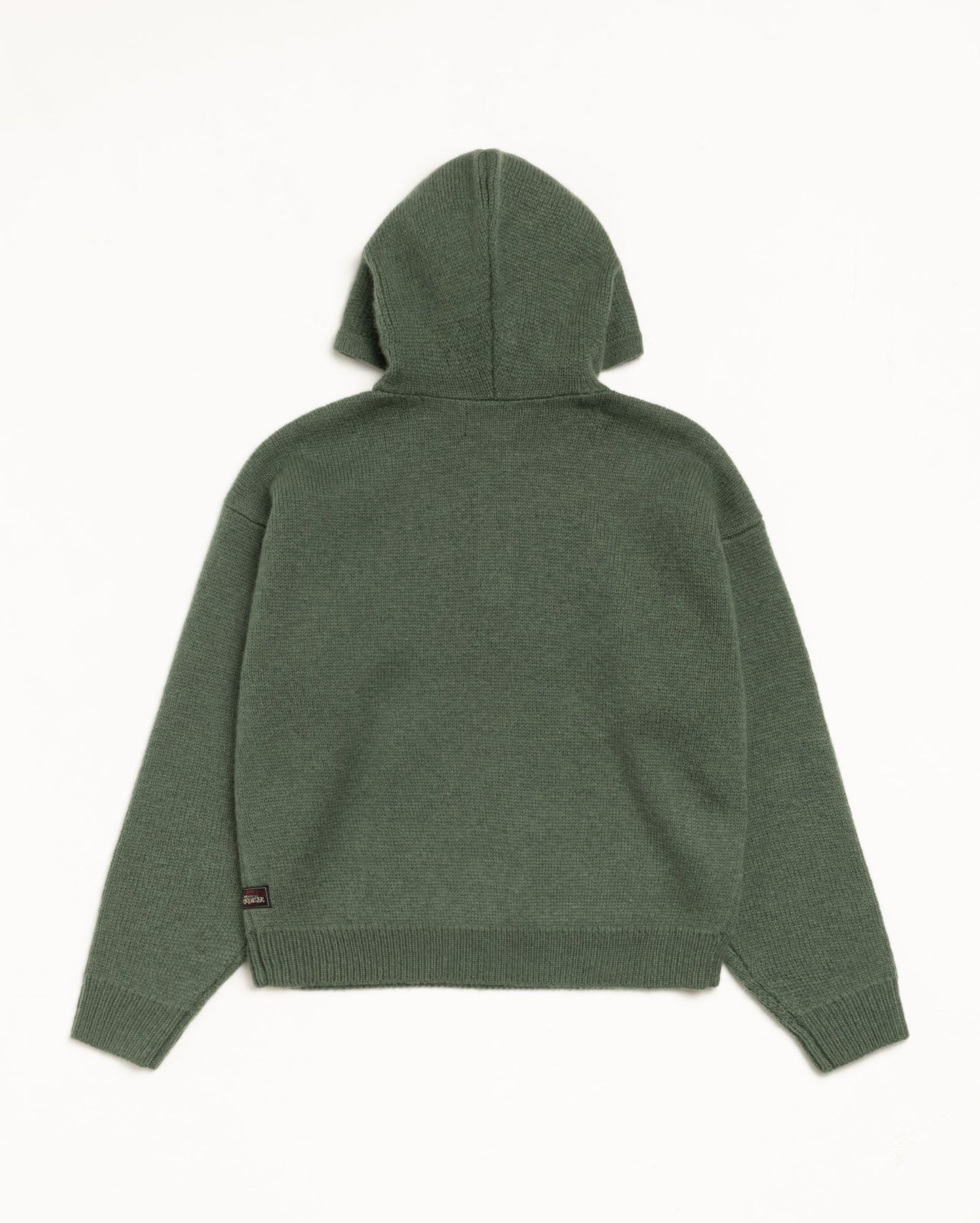 QUARTER ZIP KNIT HOODIE