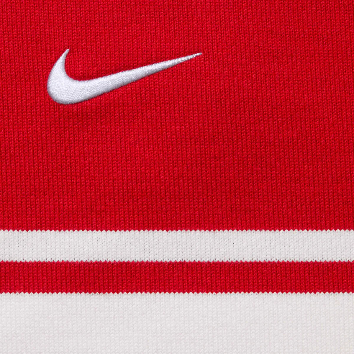 Supreme x Nike Stripe Rugby Red