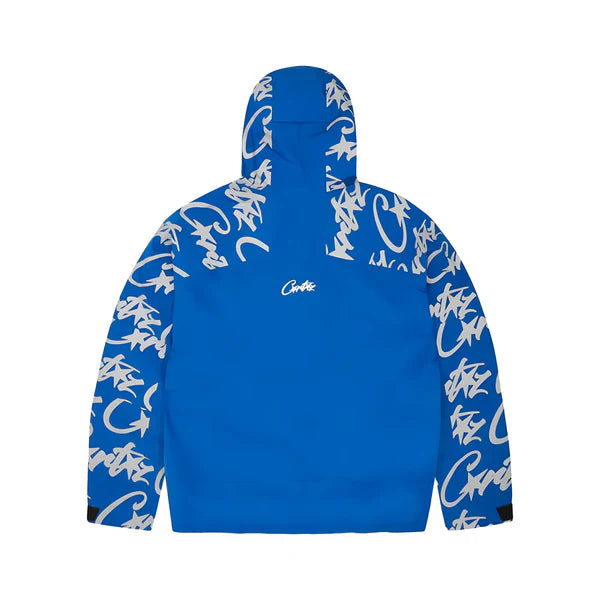 Corteiz Elitework Waterproof Shell Jacket Royal Blue