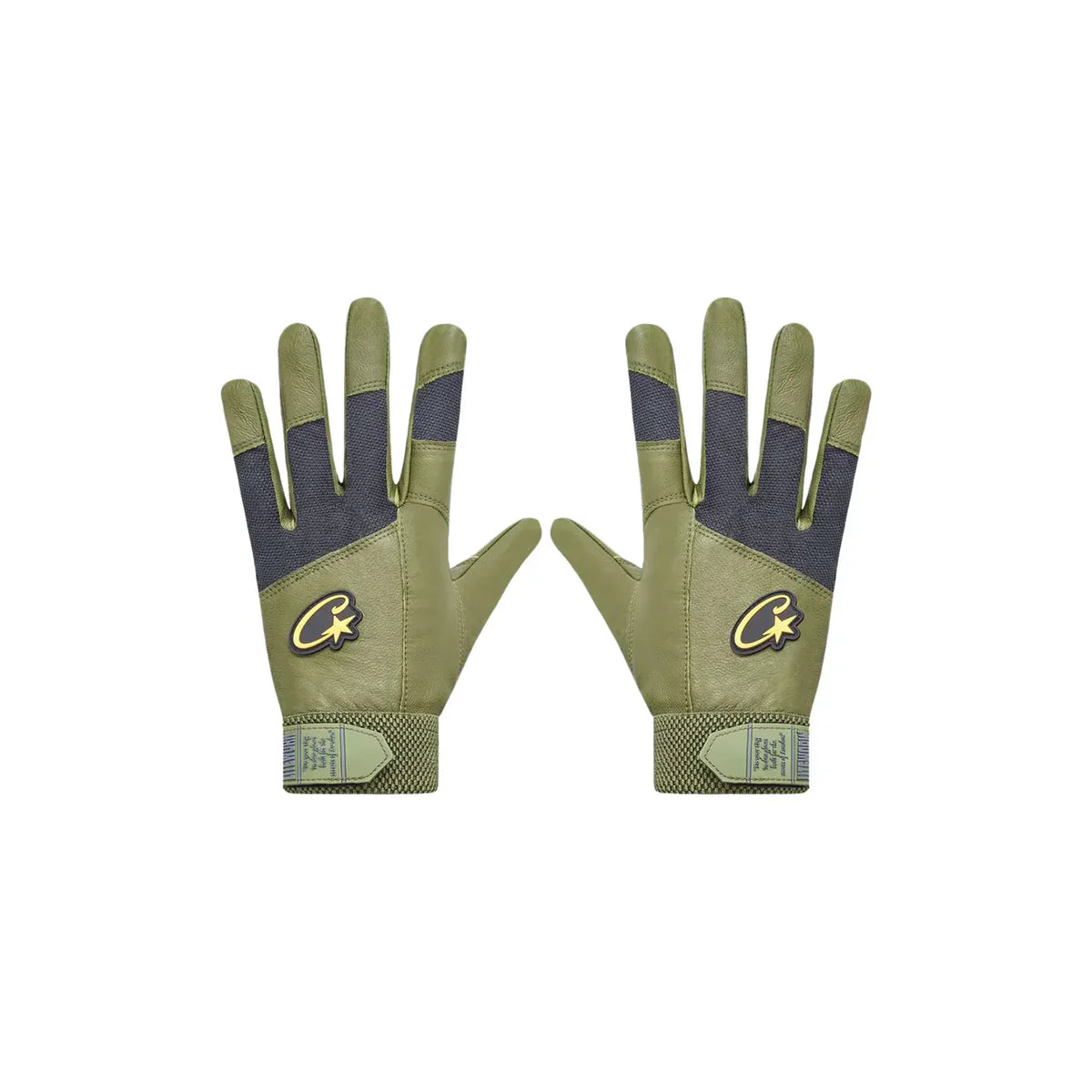 Corteiz Leathers Gloves Gutta Green