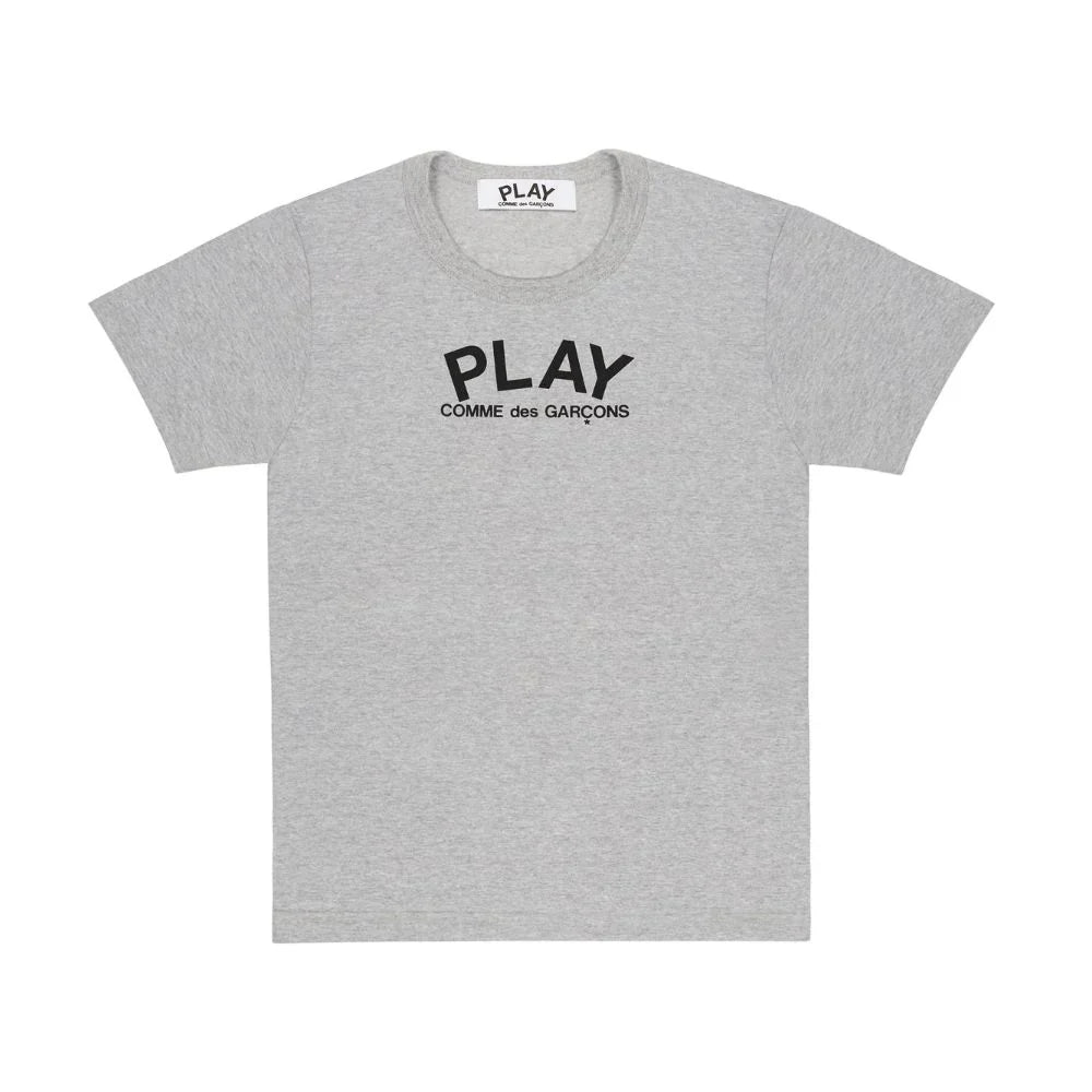 Comme des Garçons Play T-Shirt Black Logo Print Grey
