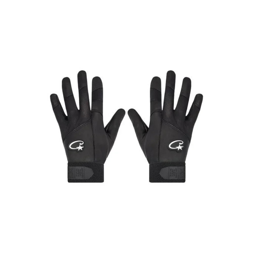 Corteiz Leather Gloves Black