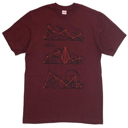 Supreme System Tee- Burgundy