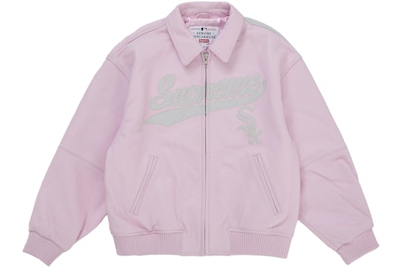 Veste universitaire en cuir Supreme Chicago