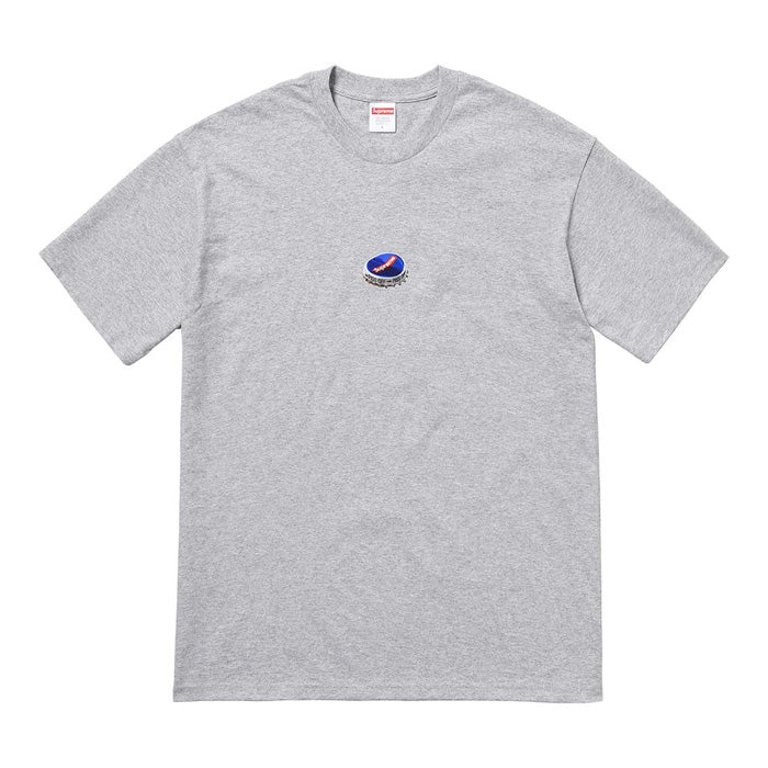 Supreme Bottle Cap Tee- Heather Grey