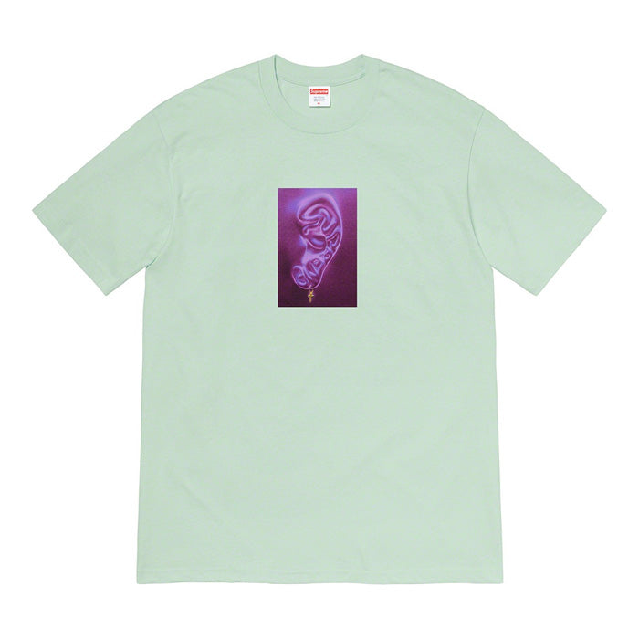 Supreme Ear Tee- Pale Aqua