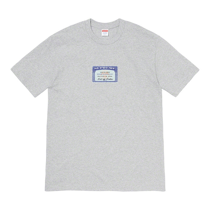 Supreme Social Tee- Heather Grey