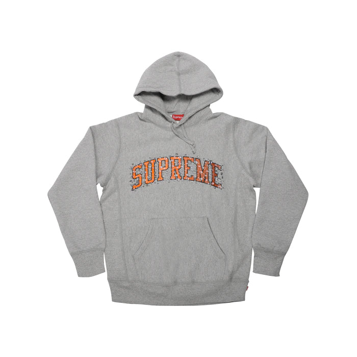 Supreme Water Arc Hooded Sweatshirt- Heather Grey