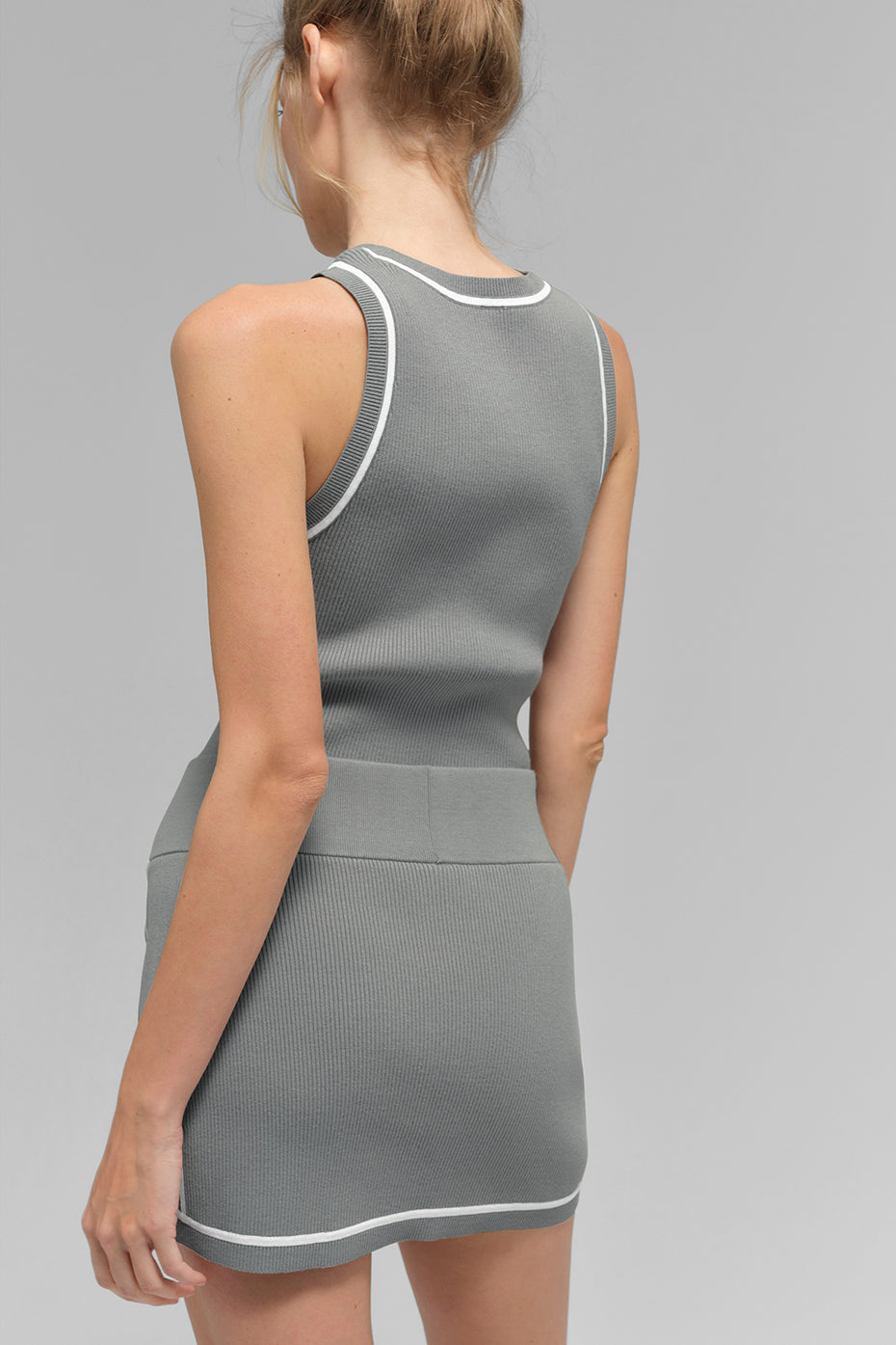 Mini-jupe - Highline en tricot côtelé