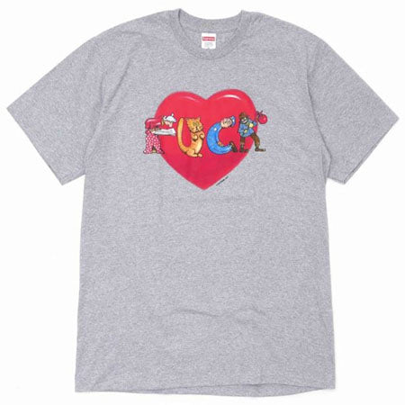 Supreme Fuck Love Tee- Heather Grey