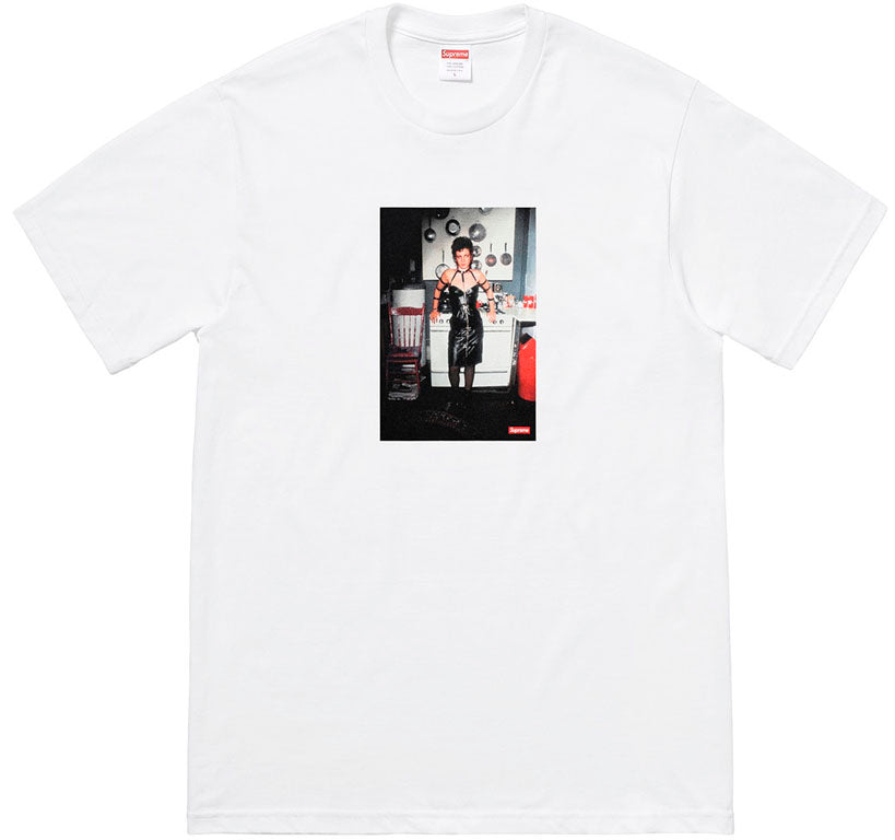 Supreme Nan Goldin Nan as a dominatrix Tee- White