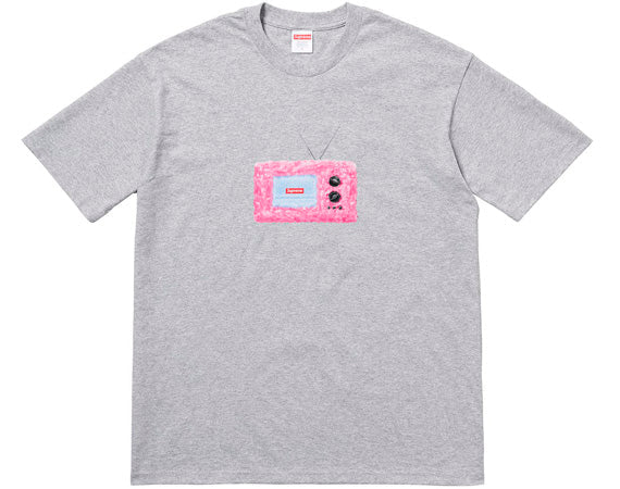 Supreme TV Tee- Heather Grey