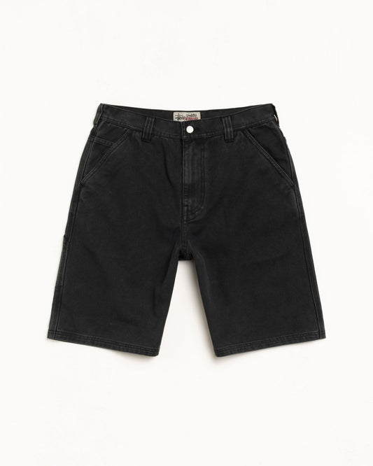 WASHED CANVAS WORK SHORT