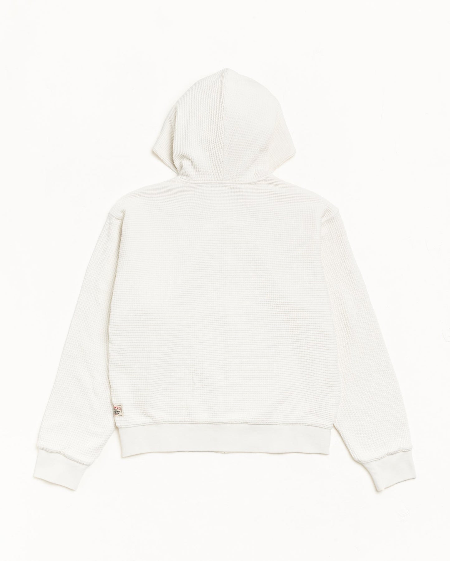 DOUBLE LAYER WAFFLE ZIP HOODIE