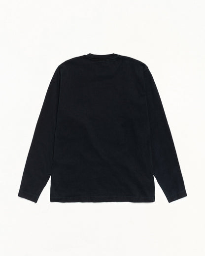 DYED LS MOCK NECK TEE