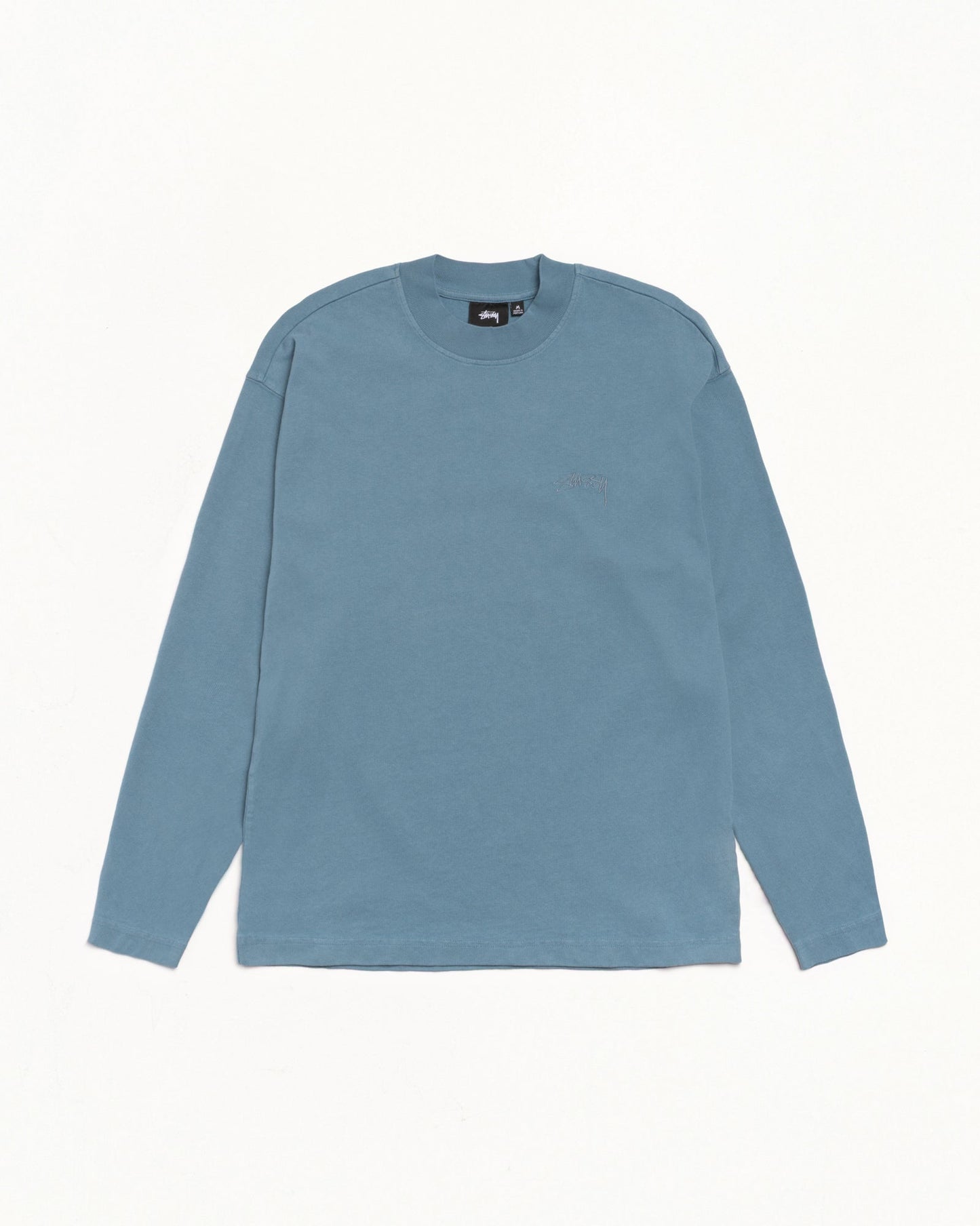 DYED LS MOCK NECK TEE