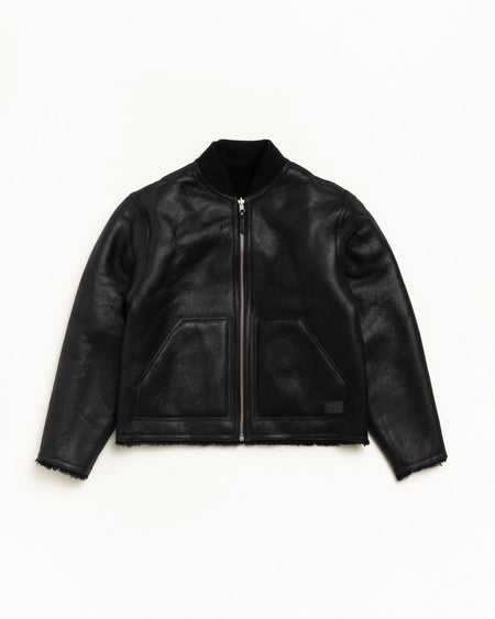 SHEARLING REVERSIBLE BOMBER
