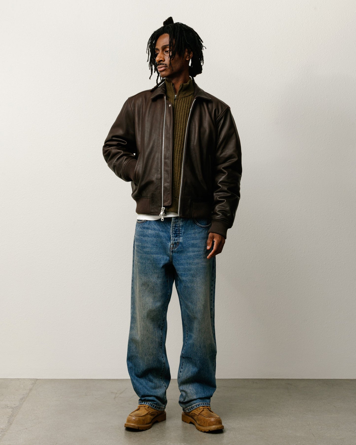 LEATHER FLIGHT JACKET