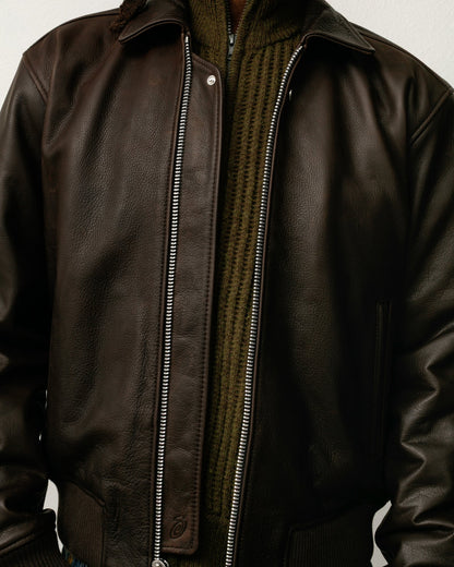 LEATHER FLIGHT JACKET
