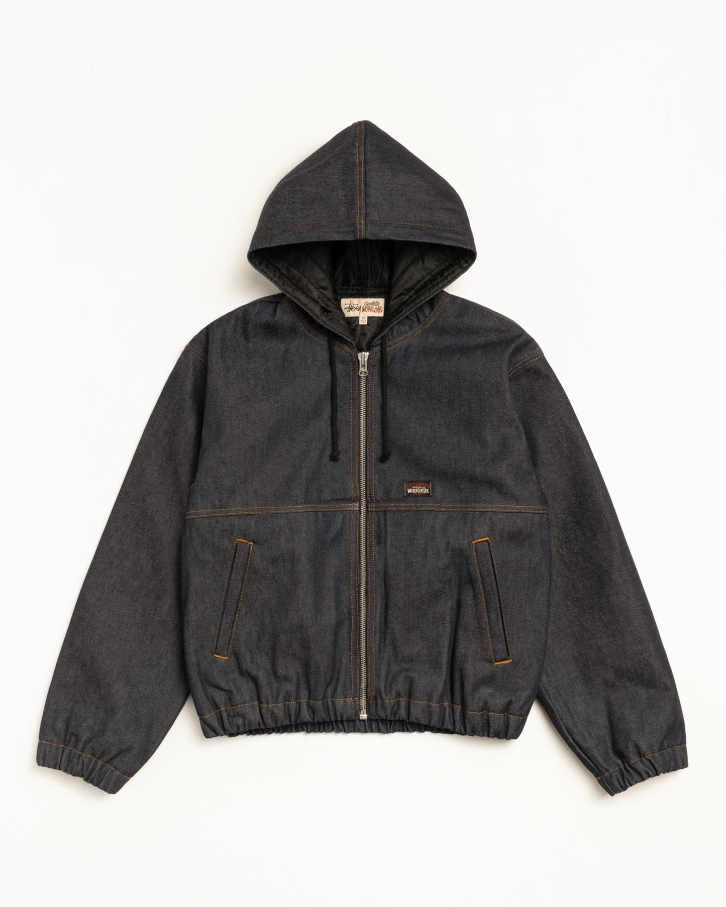 INSULATED WORK JACKET RAW DENIM