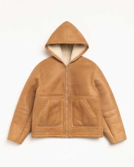 SHEARLING HOODED JACKET