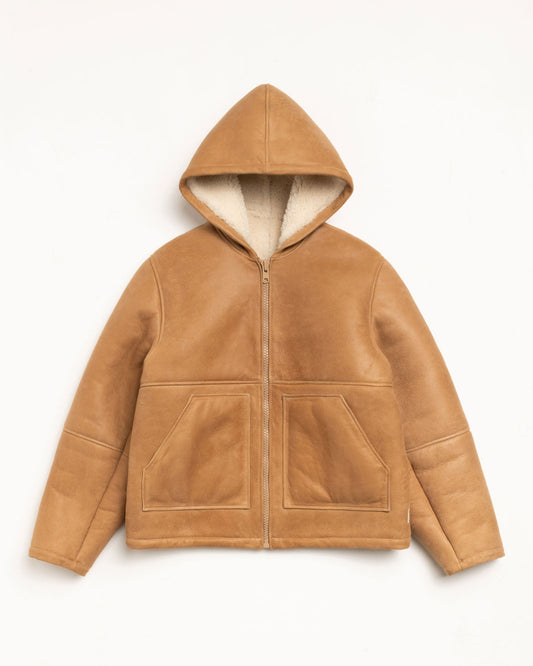 SHEARLING HOODED JACKET