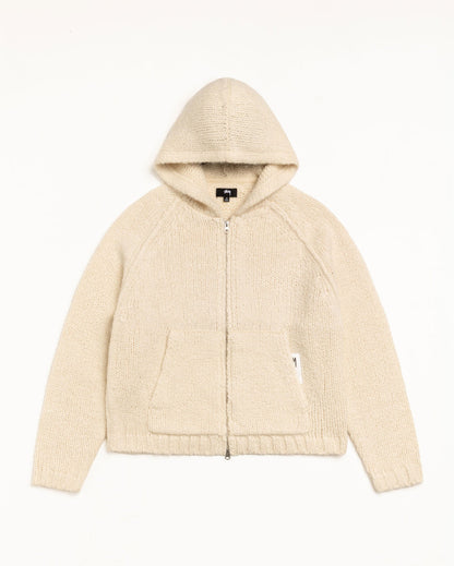CHUNKY KNIT ZIP HOODIE