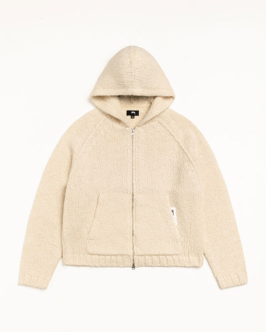 CHUNKY KNIT ZIP HOODIE