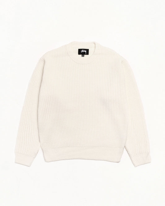 WAFFLE CASHMERE SWEATER