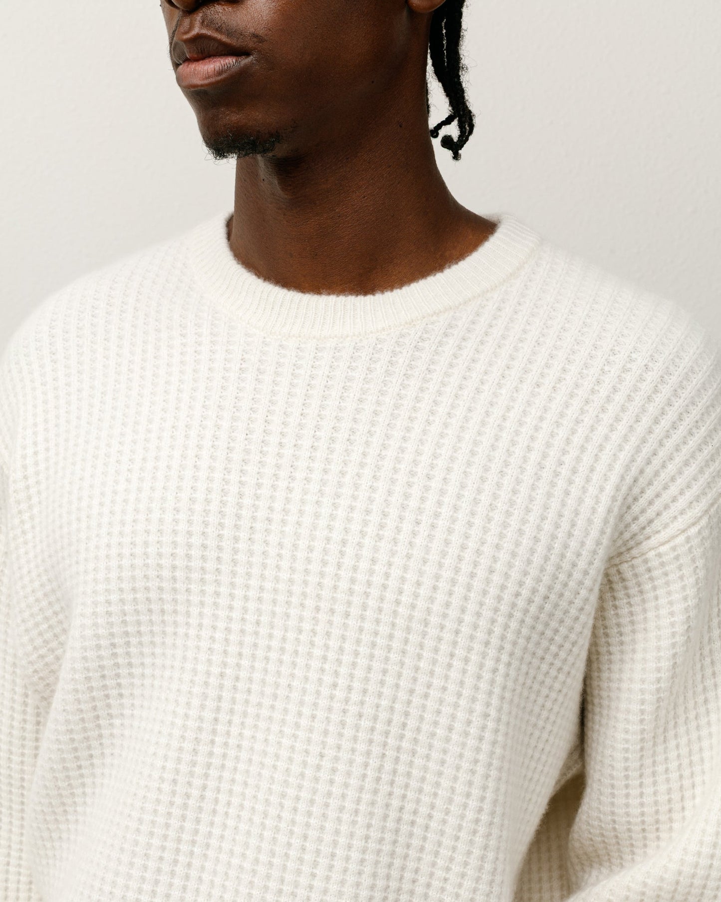 WAFFLE CASHMERE SWEATER