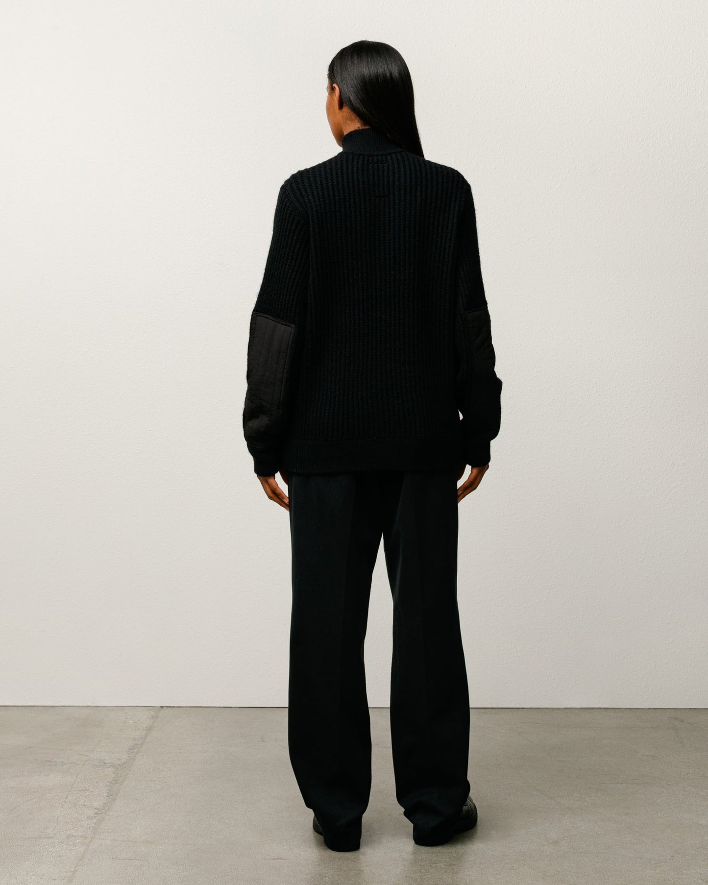 LAMBS WOOL ZIP SWEATER