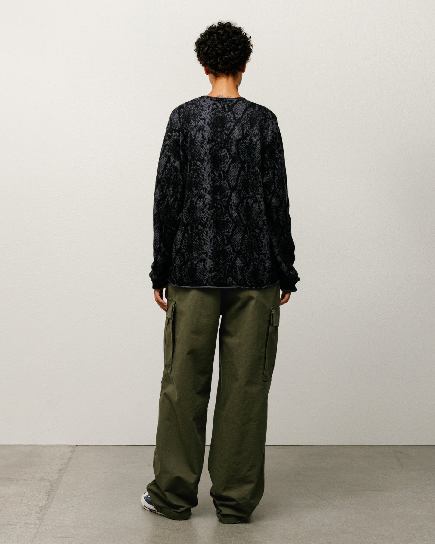 PYTHON FINE WOOL SWEATER