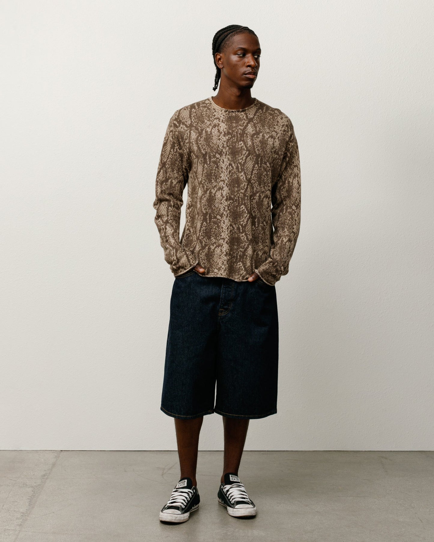 PYTHON FINE WOOL SWEATER