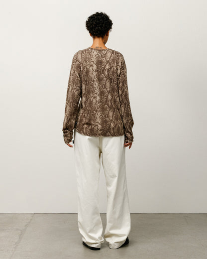 PYTHON FINE WOOL SWEATER