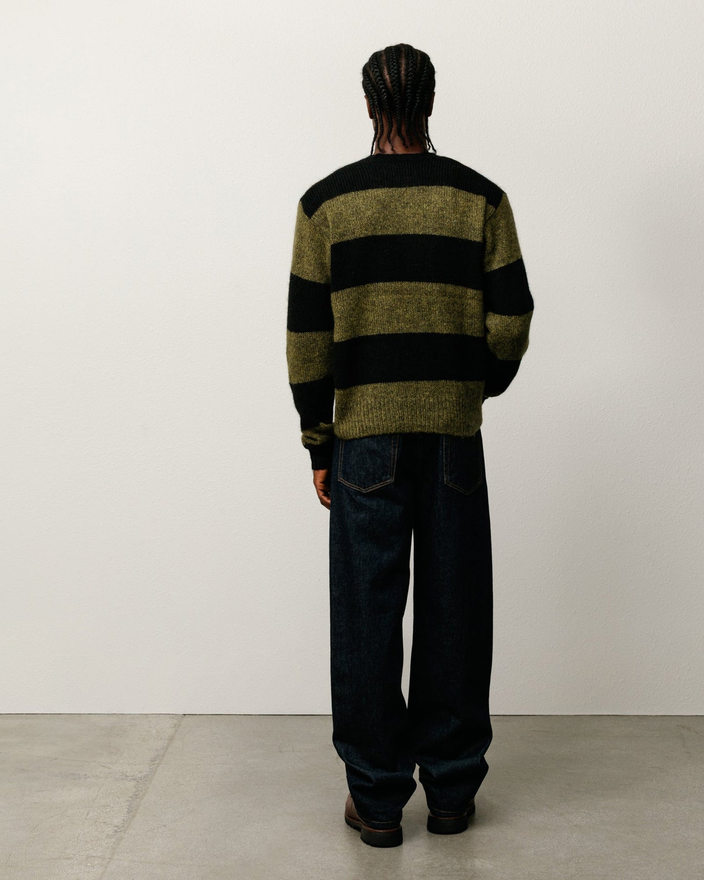 MOHAIR STRIPE SWEATER