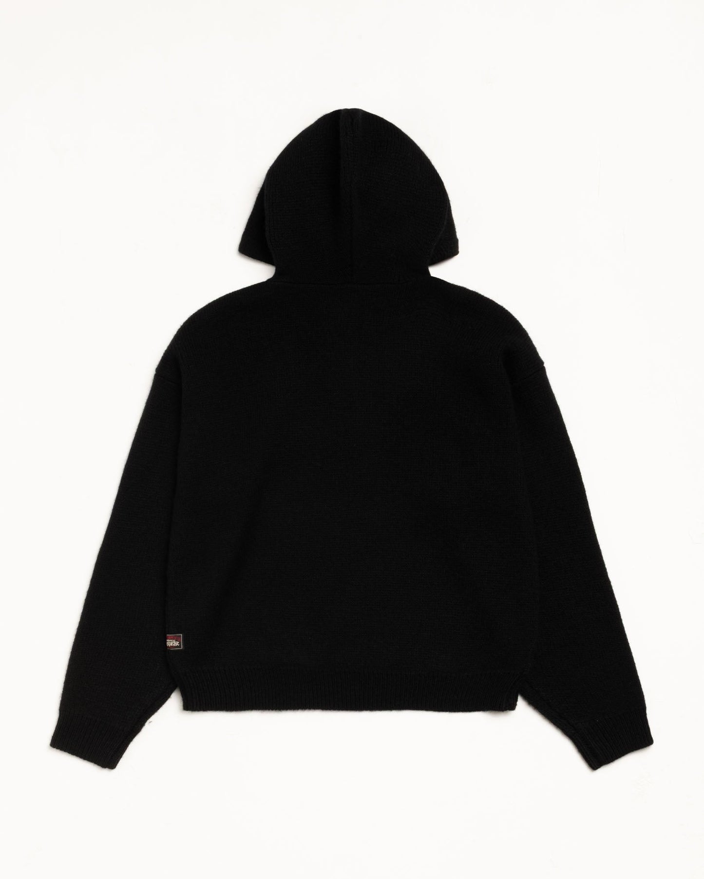 QUARTER ZIP KNIT HOODIE