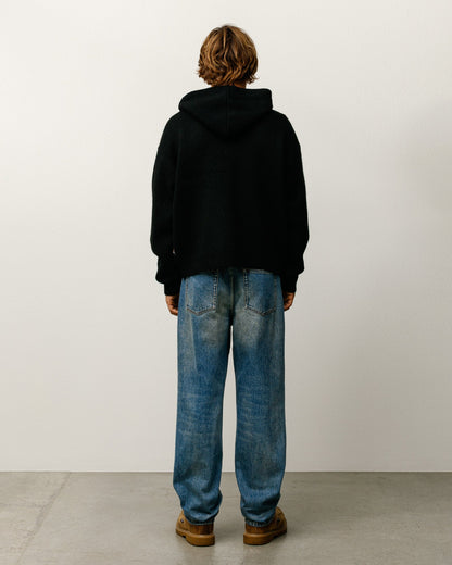 QUARTER ZIP KNIT HOODIE