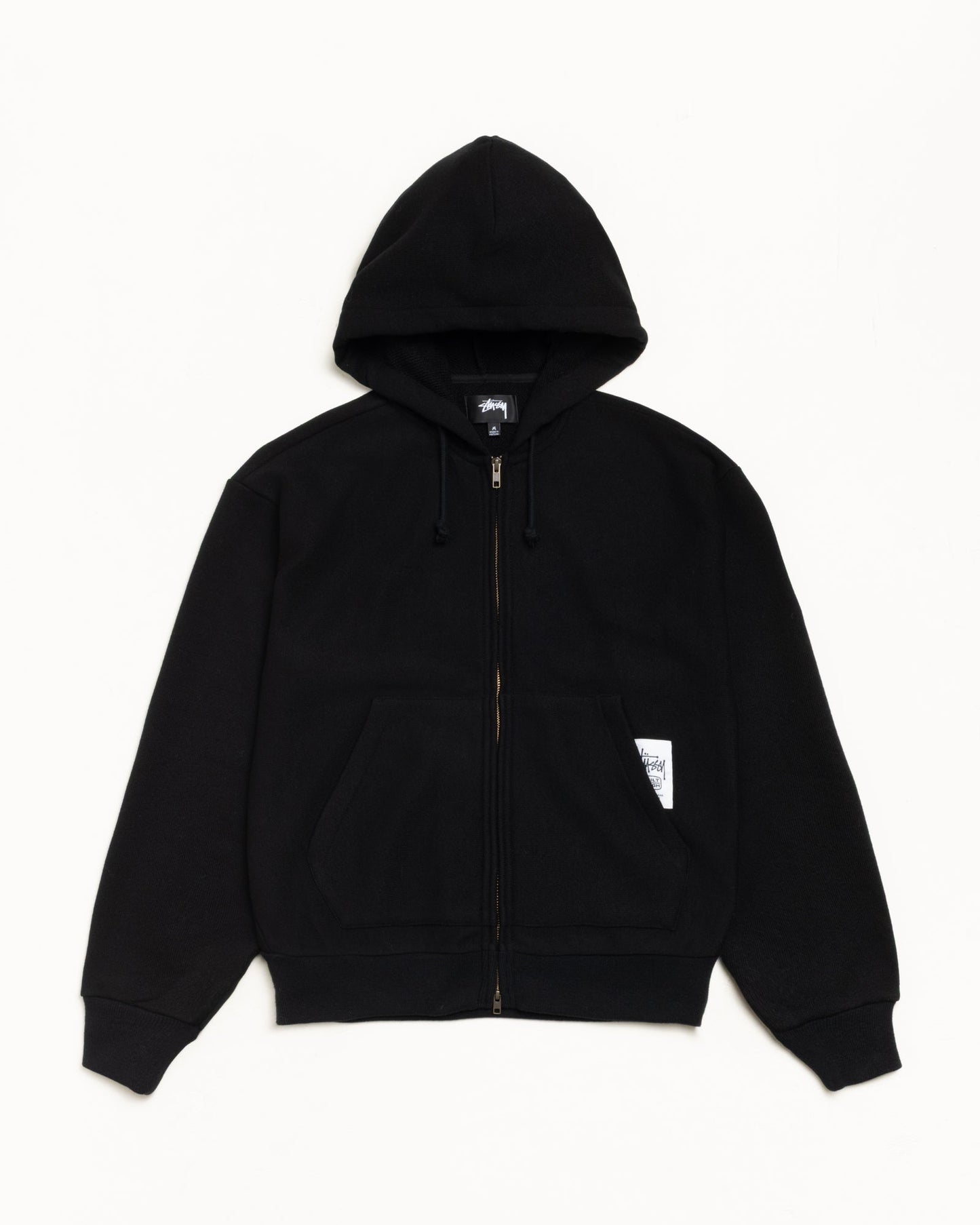 PATCH ZIP KNIT HOODIE