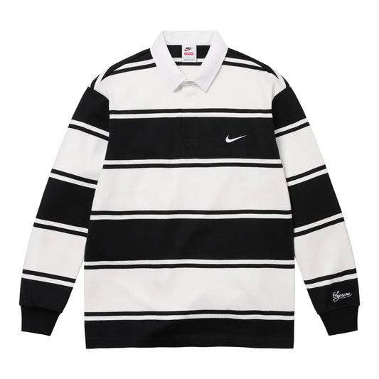 Supreme x Nike Stripe Rugby Black