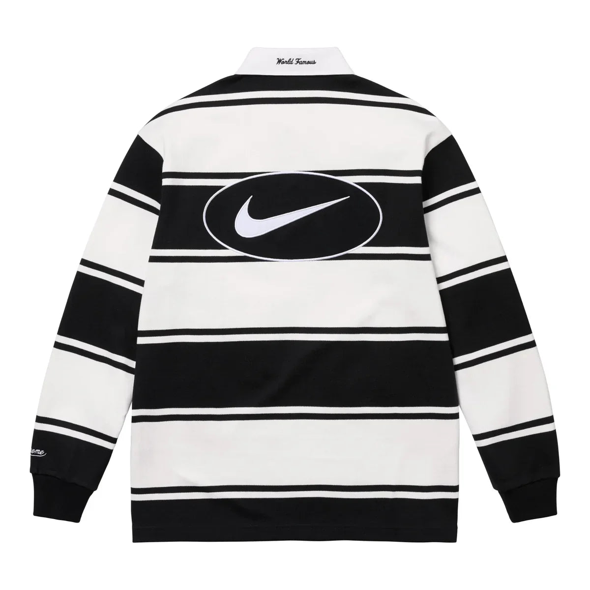 Supreme x Nike Stripe Rugby Black