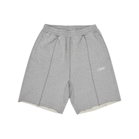 Corteiz HMP Raw Hem Shorts Heather Grey