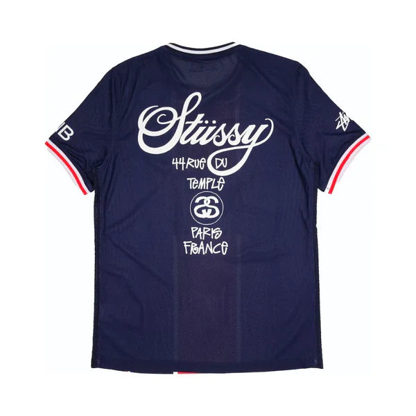 Stussy x PSG Football Jersey Navy Blue