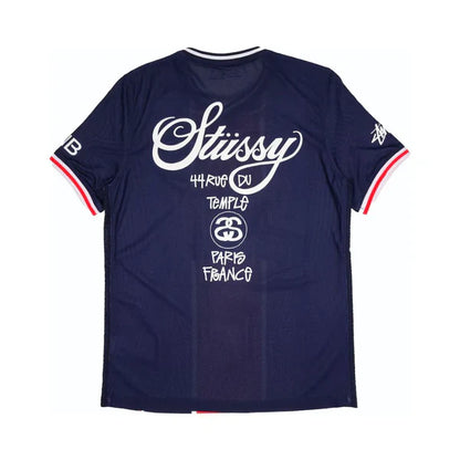 Stussy x PSG Football Jersey Navy Blue