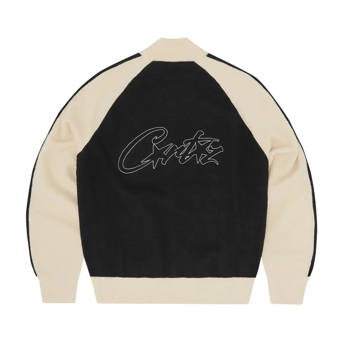 Corteiz Knit Zip Up V2 Black/Cream