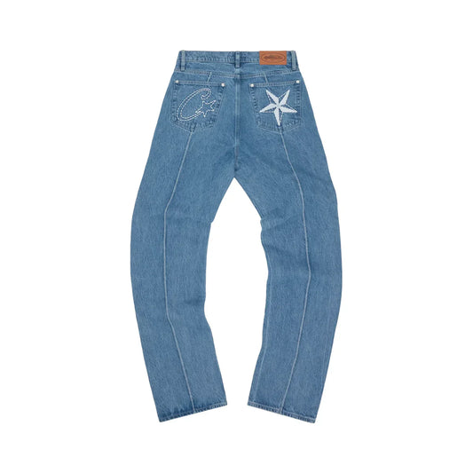 Corteiz C-Star Denim Jeans Blue