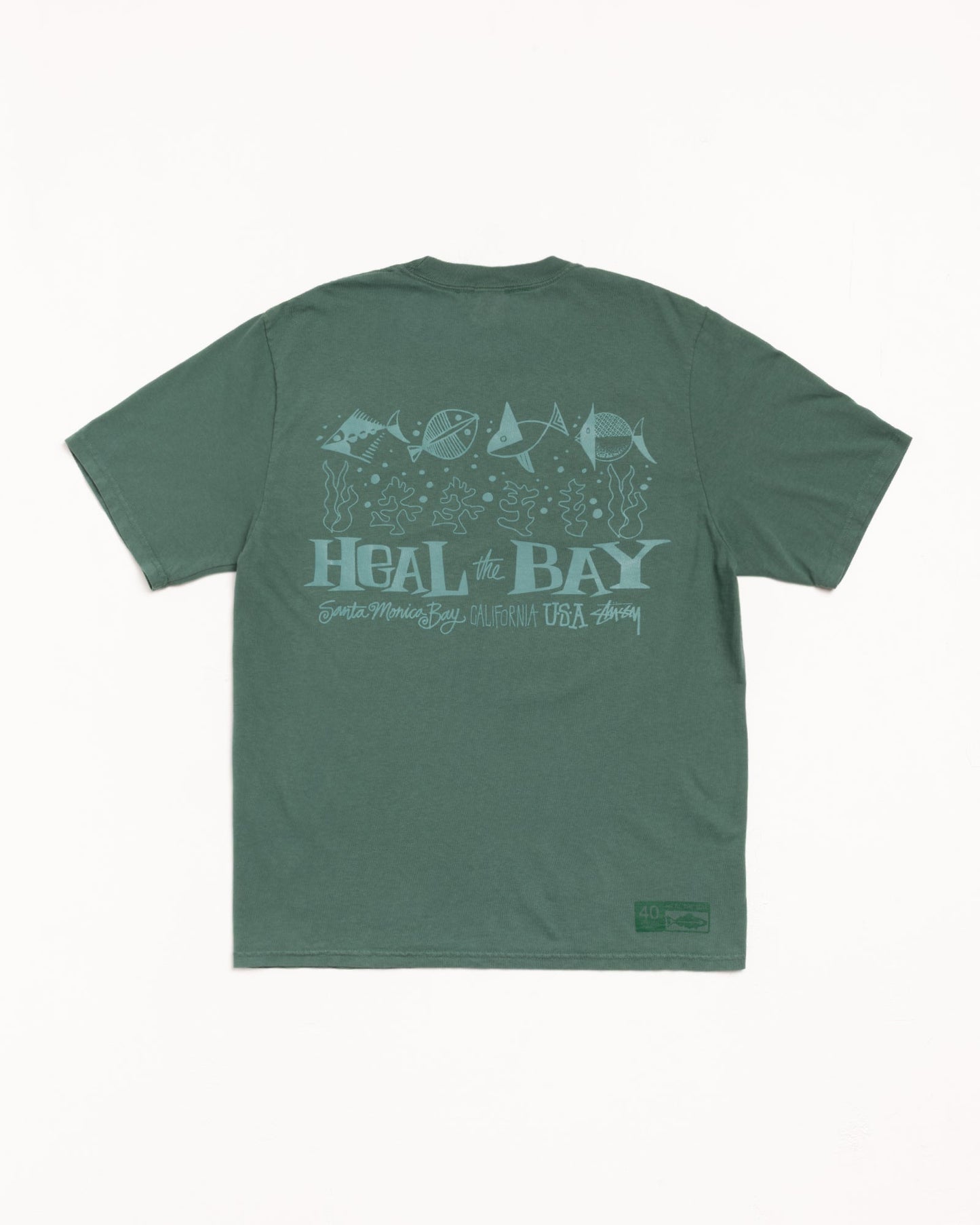 HEAL THE BAY 40 TEE PIGMENT DYED