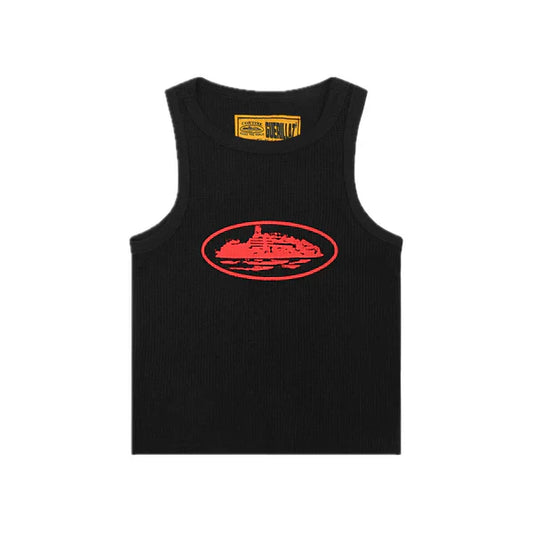 Corteiz Alcatraz Tank Top Black/Red