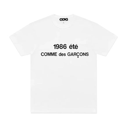Comme des Garçons T-shirt "Été 1986" White
