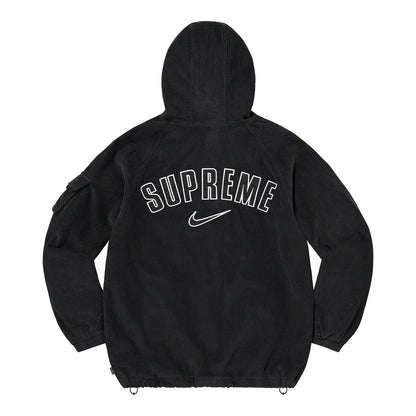 Supreme Nike Arc Corduroy Hooded Jacket Black