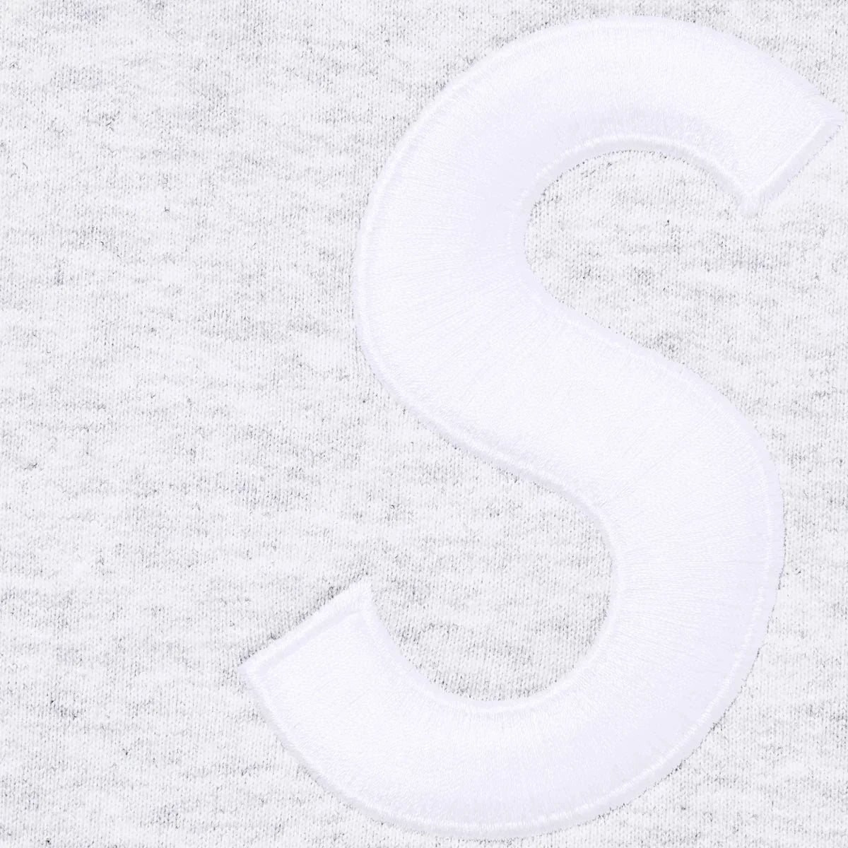 Supreme S Logo Zip Up Hooded Sweatshirt Ash Grey